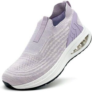 Dolphinslides Women Men Light Purple Running Athletic Tennis Lightweight Sneaker
